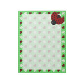 Ladybugs und Daisies Notizblock (Rotiert)