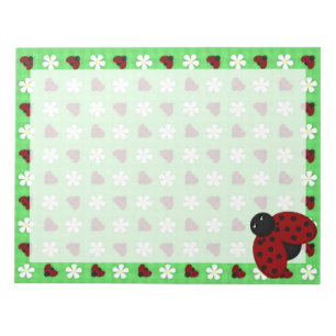 Ladybugs und Daisies Notizblock