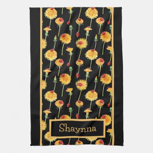 Ladybugs und Lüster Geschirrtuch (Vertikal)