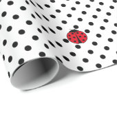 Ladybugs und Polka-Punkte Geschenkpapier (Rolleneckpunkt)