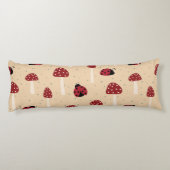 Ladybugs und Rote Pilze Seitenschläferkissen (Rückseite)