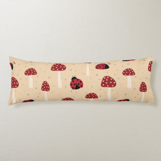 Ladybugs und Rote Pilze Seitenschläferkissen