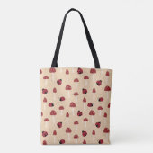 Ladybugs und Rote Pilze Tasche (Rückseite)