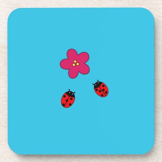 Ladybugs-Untersetzer (harter Kunststoff) Getränkeuntersetzer (Vorderseite)
