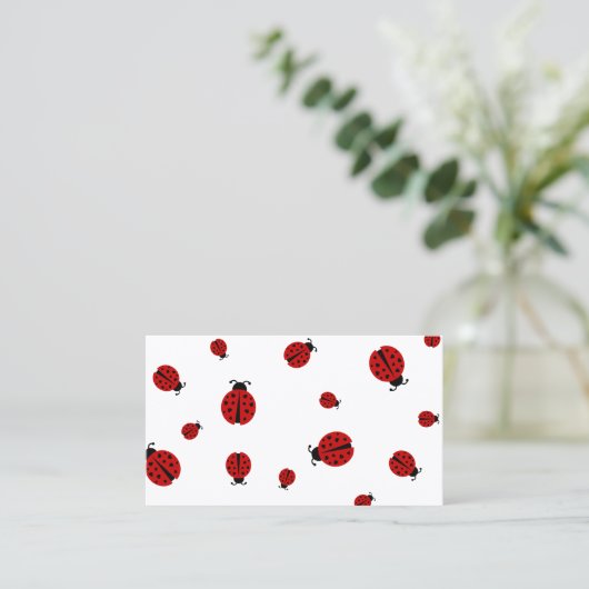 Ladybugs Visitenkarte (Stehend Vorderseite)