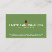 Ladybugs-Visitenkarte Visitenkarte (Rückseite)