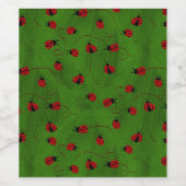 Ladybugs Weinetikett (Einzelnes Label)