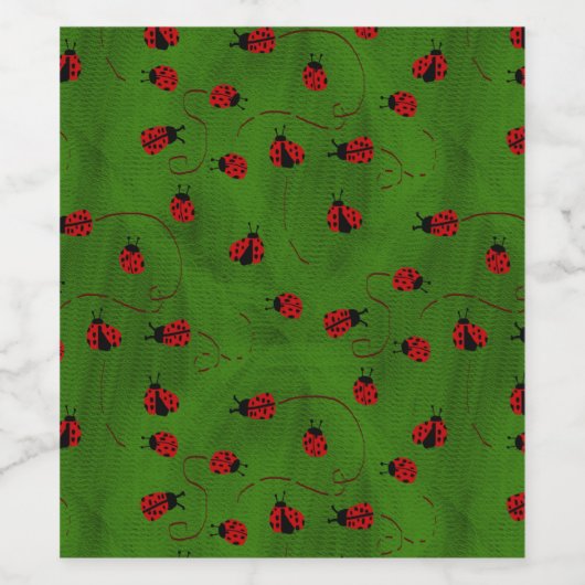 Ladybugs Weinetikett (Einzelnes Label)