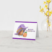 LadyBug's Witchy Hat: Notecard Karte (Gelbe Blume)