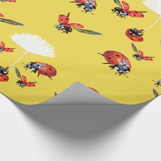 Ladybugs Wrapping Paper Geschenkpapier (Ecke)