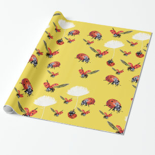 Ladybugs Wrapping Paper Geschenkpapier
