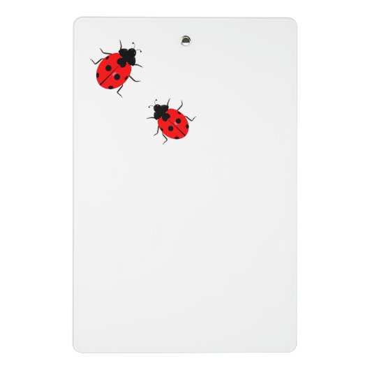 Ladybugs Zurück zu School Mini-Clipboards Mini Klemmbrett (Rückseite)