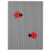 Ladybugs Zurück zu Schulklappen Klemmbrett (Rückseite)