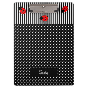 Ladybugs Zurück zu Schulklappen Klemmbrett