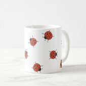 Ladybugz Muster Kaffeetasse (VorderseiteRechts)