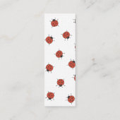 Ladybugz Muster Mini Visitenkarte (Rückseite)