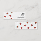 Ladybugz Muster Mini Visitenkarte (Vorne/Hinten)