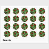 Ladybugz. Runder Aufkleber (Blatt)
