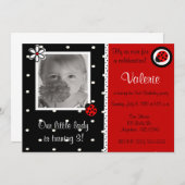 Ladybuy Mädchen-Foto-Geburtstagseinladung Einladung (Vorne/Hinten)