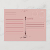 LadyLotusDragon Pink Dragon Postkarte (Rückseite)