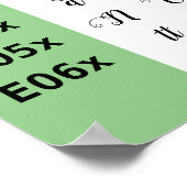 LadyLove Schriftart Ligatures Chart Poster (Ecke)