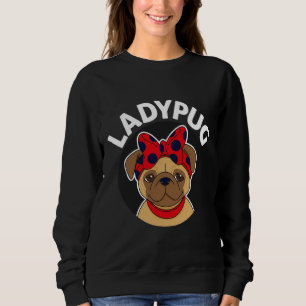 LadyPug lustiges Mops Design Klassischer T - Shirt