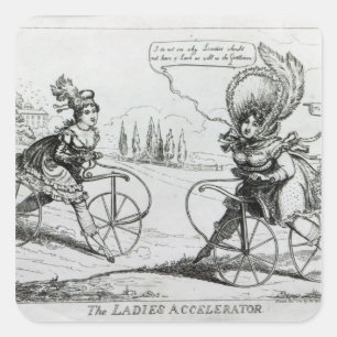 Ladys Accelerator, 1819 Quadratischer Aufkleber