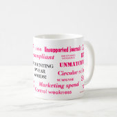 Ladys Accounting Swear Worte!! Funny Acccountant Kaffeetasse (VorderseiteRechts)