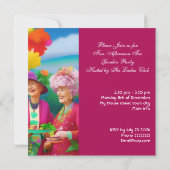 Ladys Afternoon Tea Garden Party 5 Einladung (Rückseite)