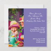 Ladys Afternoon Tea Garten Party 2 Einladung (Rückseite)