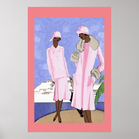 Ladys am Meer der 20er Jahre Poster (Vorne)