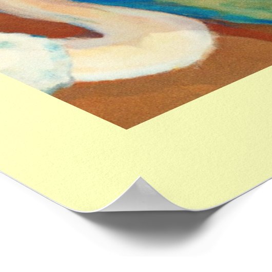 Ladys and Swans im Fluss Poster (Ecke)