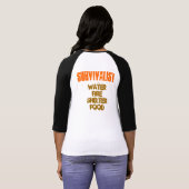 Ladys Angepasst Long Sleeve - Überlebenstreppe T-Shirt (Schwarz voll)