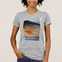 Ladys angepasstes Hemd Dark Mountain Design