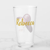 Ladys at Lunch - Elegant Personalisiert Glas (Rückseite)