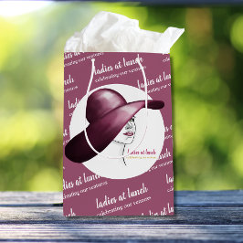 Ladys at Lunch - Elegante Geschenktasche Mittlere Geschenktüte
