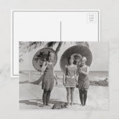 Ladys at the Beach, 1920 Postkarte (Vorne/Hinten)