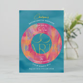 Ladys Bachelorette Weekend Pool Party Folieneinladung (Stehend vorne)