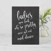 Ladys Bad preiswerte Halbpension Einladung (Stehend Vorderseite)