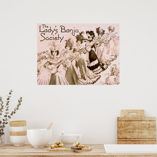 Lady's Banjo Society Poster (Küche)