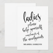 Ladys Bathrom Basket Erschwingliches Zeichen (Vorne/Hinten)