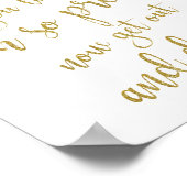 Ladys Bathroom Gold Glitzer 8x10 Hochzeitszeichen Poster (Ecke)