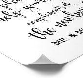 Ladys Bathroom Wedding Basket 8x10 Zeichen Poster (Ecke)