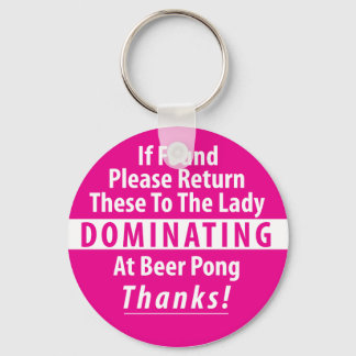 Ladys Beer Pong Key Chain Schlüsselanhänger