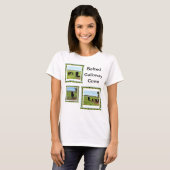 Ladys Belted Galloway Cows T - Shirt, T-Shirt (Vorne ganz)