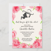 Lady's Big-Hat-Brautparty Einladung (Vorderseite)