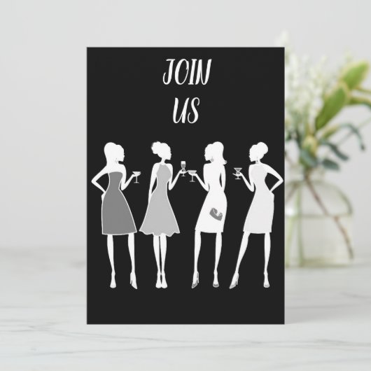 **LADY'S BIRDERTAGE PARTY** PARTY EINLADUNG (Stehend Vorderseite)