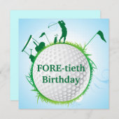 Ladys Birthday Einladung. Einladung (Vorne/Hinten)