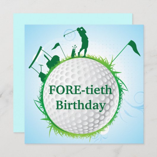 Ladys Birthday Einladung. Einladung (Vorne/Hinten)