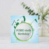 Ladys Birthday Einladung. Einladung (Stehend Vorderseite)